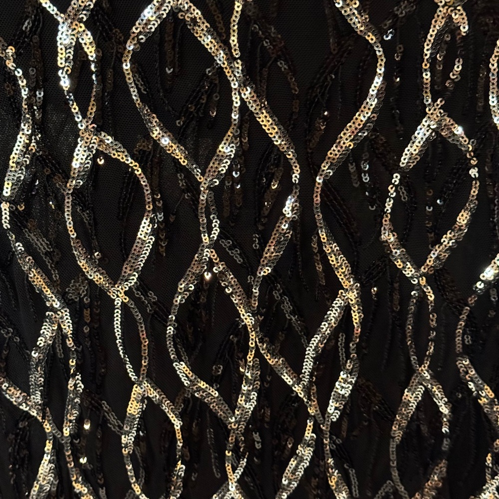 Zara Black Sequins Mini Dress-Made In Morroco - Picture 5 of 12